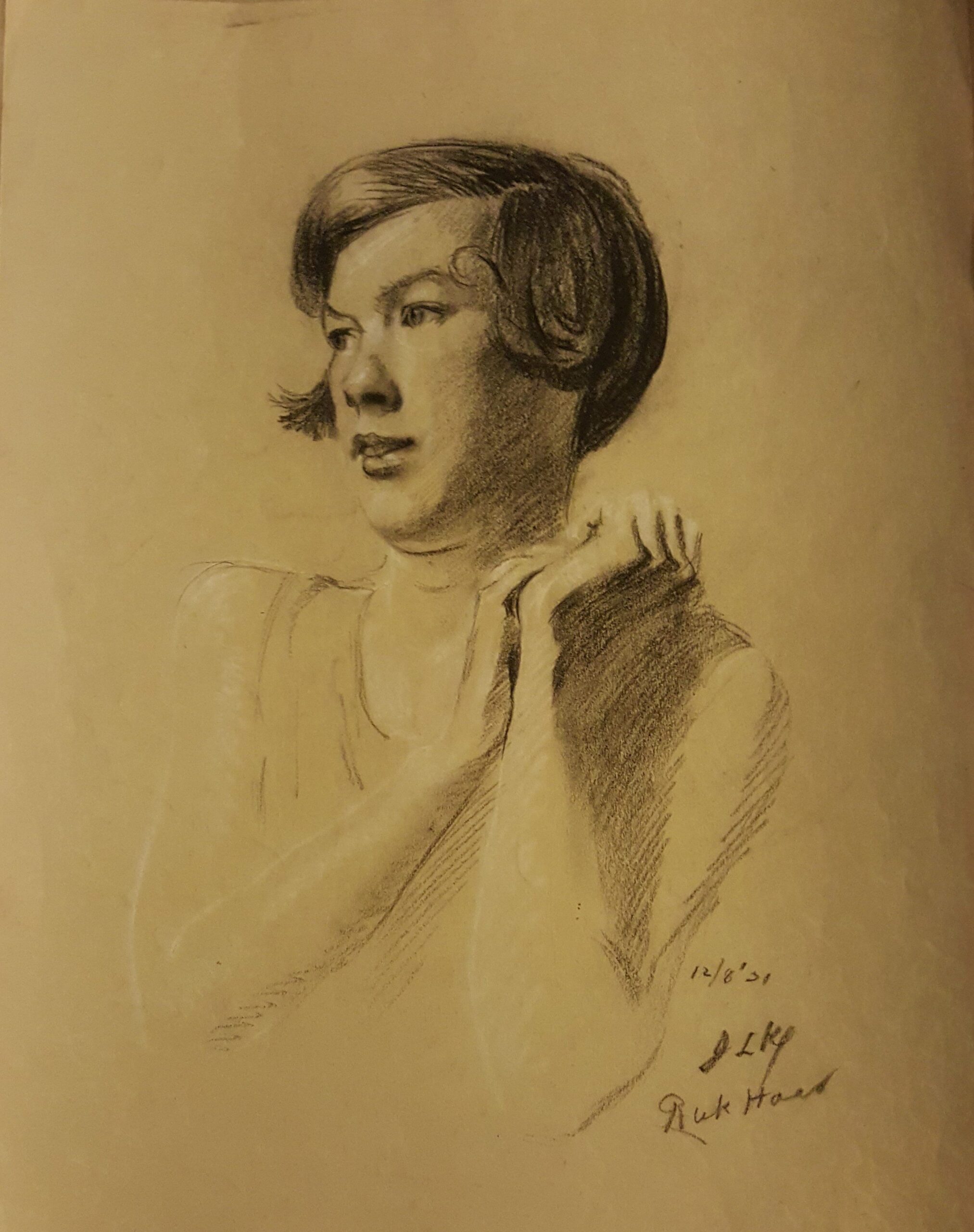 Portrettekening Riek Haar (1931)